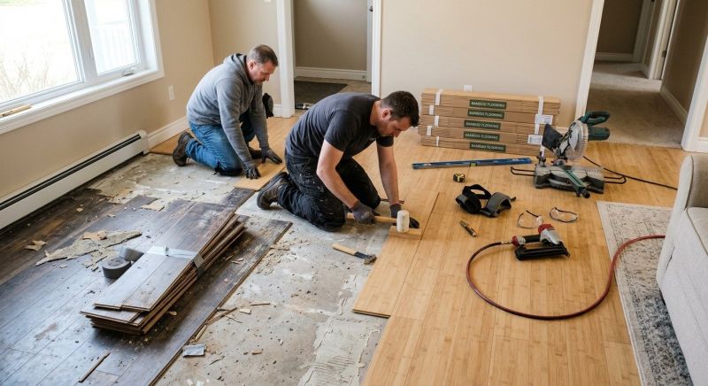 Bamboo Flooring Installation in Kent, WA