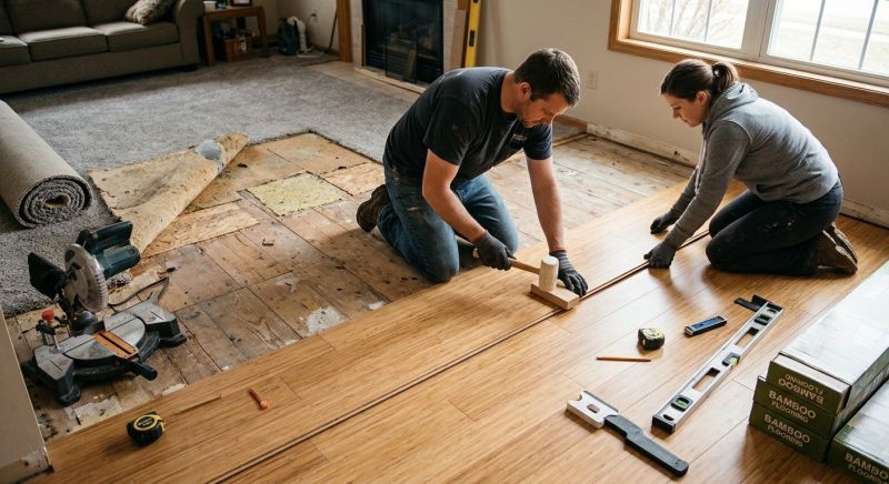 Bamboo Flooring Installation in Kent, WA