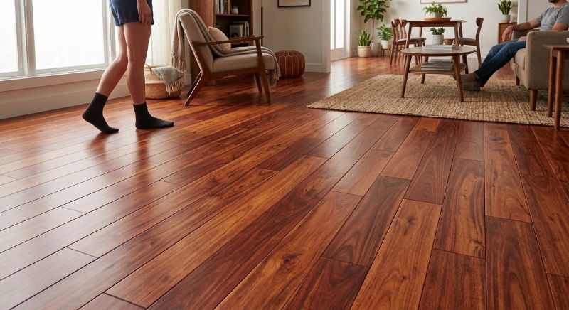 Cherry Floor Installation in Gig Harbor, WA