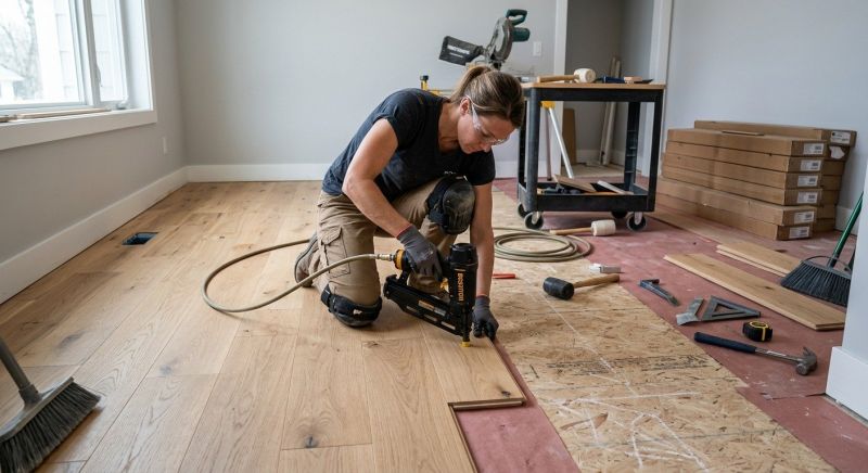 Hardwood Floor Installation in Pierce County, WA