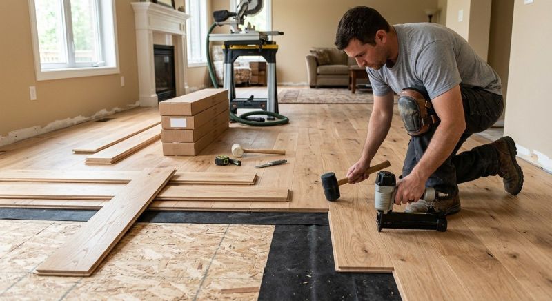Hardwood Floor Installation in Renton, WA