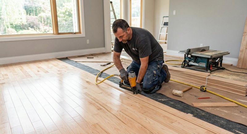 Maple Flooring Installation in Graham, WA