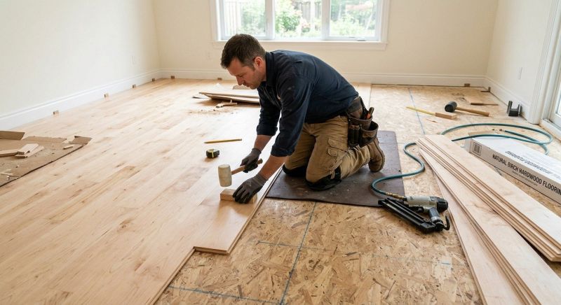 Maple Flooring Installation in Renton, WA