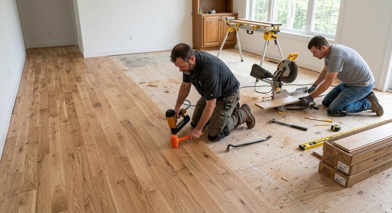 Oak Floor Installation in Graham, WA