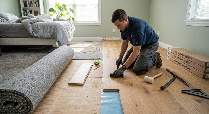Oak Floor Replacement in Kent, WA