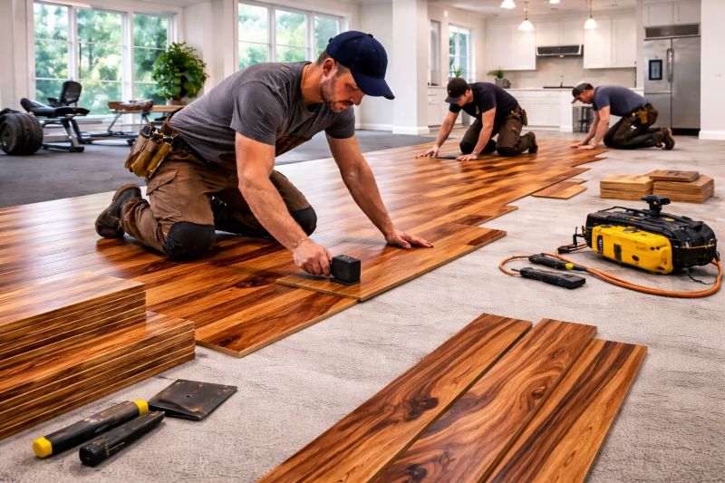 Teak Flooring Installation in Kent, WA