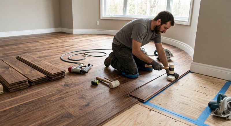 Walnut Flooring Installation in Kent, WA