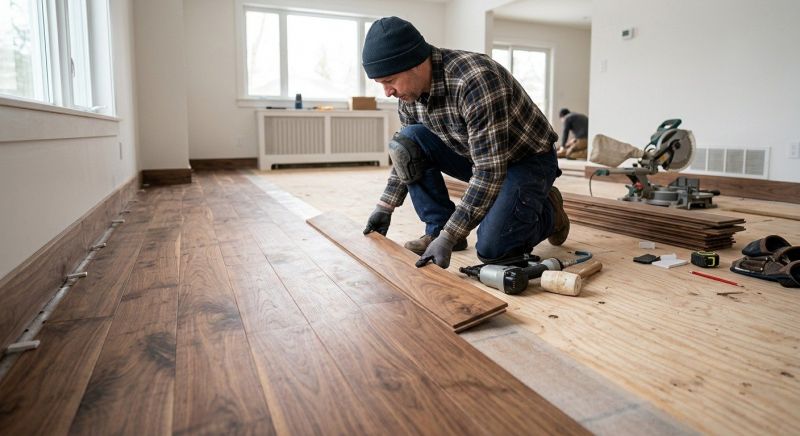 Walnut Flooring Installation in Kent, WA