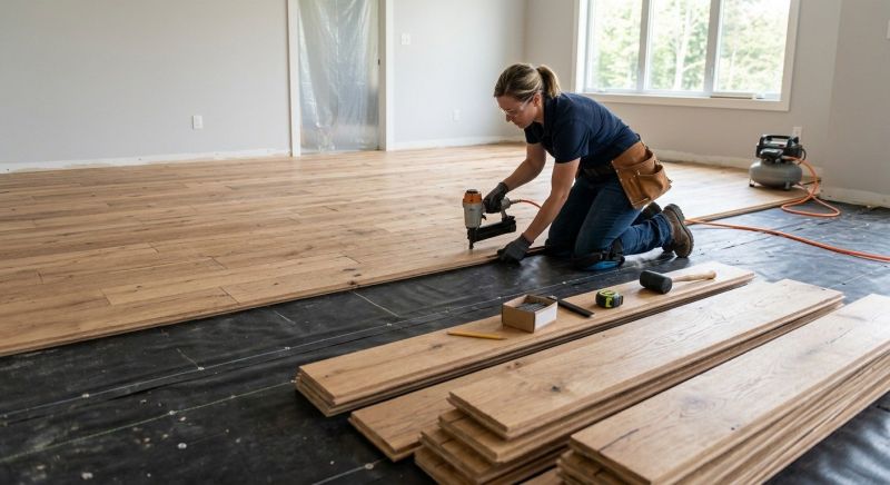 Wide Plank Floor Installation in Kent, WA