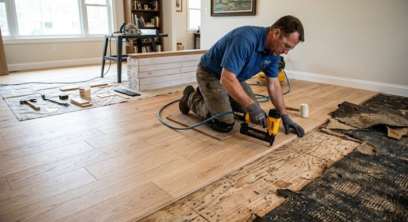 Wood Floor Replacement in Milton, WA
